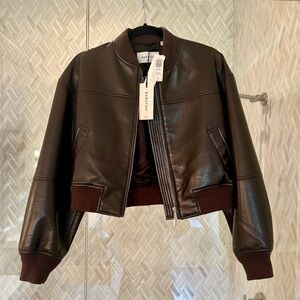 Babaton Women's Brown Bomber Jacket